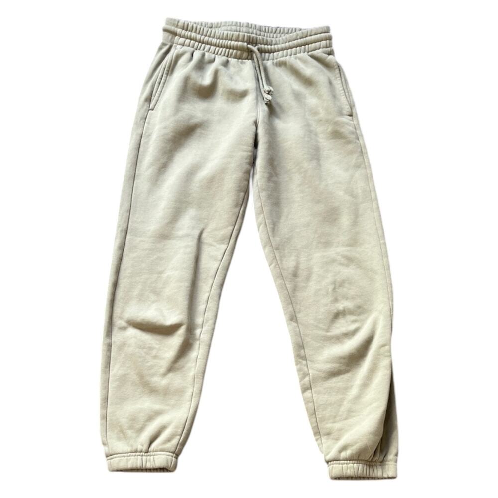 Aritzia TNA Joggers - Pale Green Fleece Sweatpants - XS